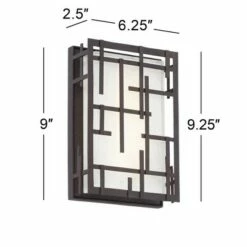 Possini Euro Design Modern Outdoor Wall Light Fixture Dimmable LED Bronze 9 1/4" White Cased Glass for Exterior House Porch Patio 11 Possini Euro Design Modern Outdoor Wall Light Fixture Dimmable LED Bronze 9 1/4" White Cased Glass for Exterior House Porch Patio -Outdoor Lighting Official Shop unnamed file 4045