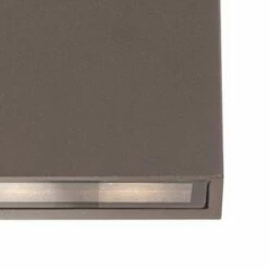 Possini Euro Design Modern Outdoor Wall Light Fixture LED Bronze 5 1/2" Tempered Glass Lens Up Down for Exterior House Porch Patio -Outdoor Lighting Official Shop unnamed file 4063