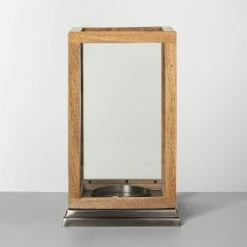 Hearth & Hand With Magnolia Wood & Glass Lantern - Hearth & Hand™ with Magnolia -Outdoor Lighting Official Shop unnamed file 407