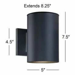 Possini Euro Design Modern Outdoor Wall Light Fixture LED Black 7 1/2" Cylinder Downlight for Exterior House Porch Patio Deck 13 Possini Euro Design Modern Outdoor Wall Light Fixture LED Black 7 1/2" Cylinder Downlight for Exterior House Porch Patio Deck -Outdoor Lighting Official Shop unnamed file 4086