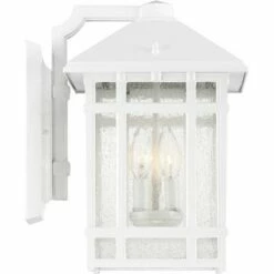 Kathy Ireland Sierra Craftsman 15" High White Outdoor Wall Light -Outdoor Lighting Official Shop unnamed file 4091