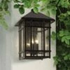 Kathy Ireland Sierra Craftsman 15" High Bronze Outdoor Wall Light -Outdoor Lighting Official Shop unnamed file 4093