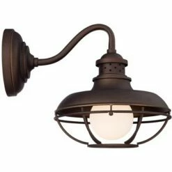 Franklin Iron Works Farmhouse Outdoor Barn Light Fixture Oiled Bronze Open Cage 13" White Glass Orb Diffuser for Exterior House 10 Franklin Iron Works Farmhouse Outdoor Barn Light Fixture Oiled Bronze Open Cage 13" White Glass Orb Diffuser for Exterior House -Outdoor Lighting Official Shop unnamed file 4104