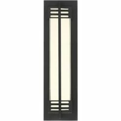 Possini Euro Design Modern Outdoor Wall Sconce Fixture LED Bronze 16" White Frosted Glass for Exterior House Porch Patio Deck 9 Possini Euro Design Modern Outdoor Wall Sconce Fixture LED Bronze 16" White Frosted Glass for Exterior House Porch Patio Deck -Outdoor Lighting Official Shop unnamed file 4110