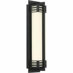 Possini Euro Design Modern Outdoor Wall Sconce Fixture LED Bronze 16" White Frosted Glass for Exterior House Porch Patio Deck 10 Possini Euro Design Modern Outdoor Wall Sconce Fixture LED Bronze 16" White Frosted Glass for Exterior House Porch Patio Deck -Outdoor Lighting Official Shop unnamed file 4111