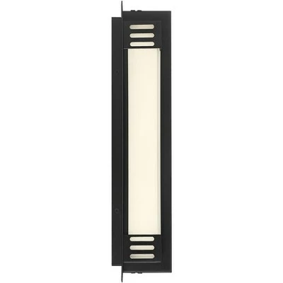 Possini Euro Design Modern Outdoor Wall Sconce Fixture LED Bronze 16" White Frosted Glass for Exterior House Porch Patio Deck 7 Possini Euro Design Modern Outdoor Wall Sconce Fixture LED Bronze 16" White Frosted Glass for Exterior House Porch Patio Deck - Image 5