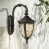 John Timberland Rustic Industrial Outdoor Wall Light Fixture Bronze Metal 13 1/2" Glass Wet Rated for Exterior House Patio Home -Outdoor Lighting Official Shop unnamed file 4126