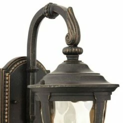 John Timberland Rustic Industrial Outdoor Wall Light Fixture Bronze Metal 13 1/2" Glass Wet Rated for Exterior House Patio Home -Outdoor Lighting Official Shop unnamed file 4127