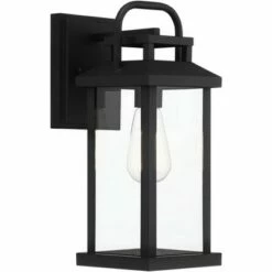John Timberland Modern Industrial Outdoor Wall Light Fixture Matte Black Lantern 14 1/2" Clear Glass Exterior House Porch Patio 11 John Timberland Modern Industrial Outdoor Wall Light Fixture Matte Black Lantern 14 1/2" Clear Glass Exterior House Porch Patio -Outdoor Lighting Official Shop unnamed file 4142