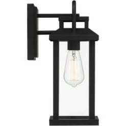John Timberland Modern Industrial Outdoor Wall Light Fixture Matte Black Lantern 14 1/2" Clear Glass Exterior House Porch Patio 12 John Timberland Modern Industrial Outdoor Wall Light Fixture Matte Black Lantern 14 1/2" Clear Glass Exterior House Porch Patio -Outdoor Lighting Official Shop unnamed file 4143
