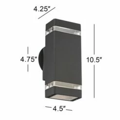 Possini Euro Design Modern Outdoor Wall Light Fixture Halogen Bronze 10 1/2" Rectangular Up Down Clear Glass for House Porch Patio 14 Possini Euro Design Modern Outdoor Wall Light Fixture Halogen Bronze 10 1/2" Rectangular Up Down Clear Glass for House Porch Patio -Outdoor Lighting Official Shop unnamed file 4150