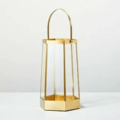 Hearth & Hand With Magnolia Brass & Glass Hexagonal Lantern - Hearth & Hand™ with Magnolia 11 Hearth & Hand With Magnolia Brass & Glass Hexagonal Lantern - Hearth & Hand™ with Magnolia -Outdoor Lighting Official Shop unnamed file 420