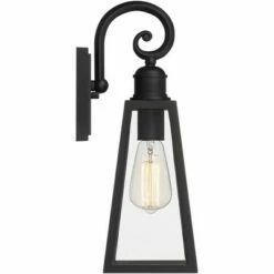 John Timberland Modern Industrial Outdoor Wall Lights Fixtures Set of 2 Crisp Black Cage 16" Exterior House Porch Patio Outside -Outdoor Lighting Official Shop unnamed file 4210