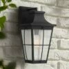 John Timberland Modern Outdoor Wall Light Fixture Matte Black 17 1/2" Clear Glass Exterior House Porch Patio Outside Deck Garage -Outdoor Lighting Official Shop unnamed file 4220