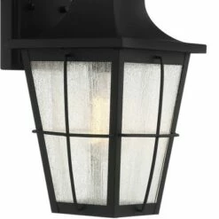 John Timberland Modern Outdoor Wall Light Fixture Matte Black 17 1/2" Clear Glass Exterior House Porch Patio Outside Deck Garage -Outdoor Lighting Official Shop unnamed file 4221