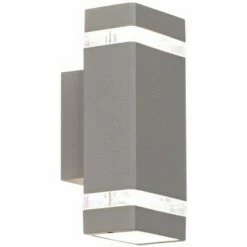 Possini Euro Design Modern Outdoor Wall Sconce Fixture Matte Silver 10 1/2" Clear Glass Up Down for Exterior House Porch Patio 12 Possini Euro Design Modern Outdoor Wall Sconce Fixture Matte Silver 10 1/2" Clear Glass Up Down for Exterior House Porch Patio -Outdoor Lighting Official Shop unnamed file 4236