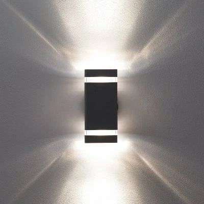 Possini Euro Design Modern Outdoor Wall Sconce Fixture Matte Silver 10 1/2" Clear Glass Up Down for Exterior House Porch Patio 9 Possini Euro Design Modern Outdoor Wall Sconce Fixture Matte Silver 10 1/2" Clear Glass Up Down for Exterior House Porch Patio - Image 7