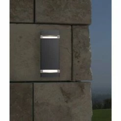 Possini Euro Design Modern Outdoor Wall Sconce Fixture Graphite Gray 10 1/2" Clear Glass Up Down for Exterior Patio Porch House -Outdoor Lighting Official Shop unnamed file 4252