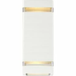 Possini Euro Design Modern Outdoor Wall Sconce Fixture White 10 1/2" Clear Glass Up Down for Exterior House Porch Patio Deck 9 Possini Euro Design Modern Outdoor Wall Sconce Fixture White 10 1/2" Clear Glass Up Down for Exterior House Porch Patio Deck -Outdoor Lighting Official Shop unnamed file 4277