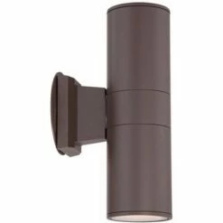 Possini Euro Design Modern Outdoor Wall Sconce Fixture Bronze 11 3/4" Tempered Glass Lens Up Down for Exterior House Porch Patio -Outdoor Lighting Official Shop unnamed file 4292