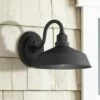 Franklin Iron Works Farmhouse Outdoor Barn Light Fixture Black 10 1/2" Dusk to Dawn Gooseneck for Exterior House Porch Patio Deck -Outdoor Lighting Official Shop unnamed file 4312