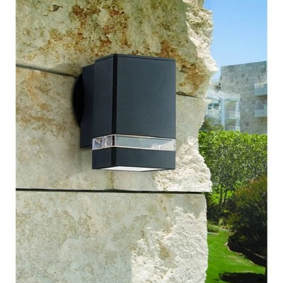 Possini Euro Design Modern Outdoor Wall Light Fixture Black Rectangular 6 1/4" Tempered Clear Glass Up Down for Exterior Porch 8 Possini Euro Design Modern Outdoor Wall Light Fixture Black Rectangular 6 1/4" Tempered Clear Glass Up Down for Exterior Porch - Image 6