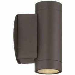 Possini Euro Design Modern Outdoor Wall Light Fixture Matte Bronze Cylinder 6 1/2" Tempered Glass Lens Up Down for Exterior House 12 Possini Euro Design Modern Outdoor Wall Light Fixture Matte Bronze Cylinder 6 1/2" Tempered Glass Lens Up Down for Exterior House -Outdoor Lighting Official Shop unnamed file 4332