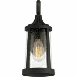 Franklin Iron Works Industrial Outdoor Wall Light Fixture Black Metal 15 1/2" Clear Seedy Glass for Exterior House Porch Outside -Outdoor Lighting Official Shop unnamed file 4336
