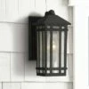 Kathy Ireland Sierra Craftsman 10 1/2"H Black Outdoor Wall Light