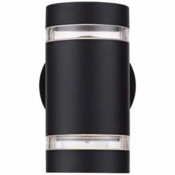 Possini Euro Design Modern Outdoor Wall Light Fixture LED Black 7 3/4" Tempered Clear Glass Up Down for Exterior House Porch 9 Possini Euro Design Modern Outdoor Wall Light Fixture LED Black 7 3/4" Tempered Clear Glass Up Down for Exterior House Porch -Outdoor Lighting Official Shop unnamed file 4368