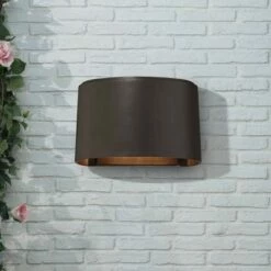 Minka Lavery Everton 4 3/4"H Bronze Dark Sky LED Outdoor Wall Light