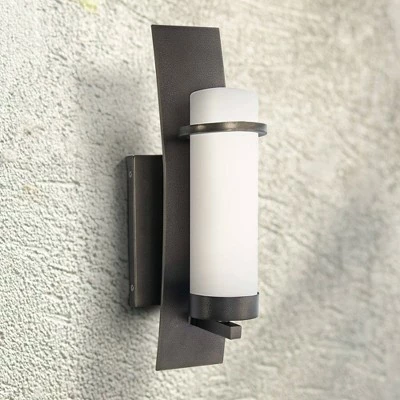 Minka Lavery Arcus Truth 16" High Smoke Iron Outdoor Wall Light 3 Minka Lavery Arcus Truth 16" High Smoke Iron Outdoor Wall Light