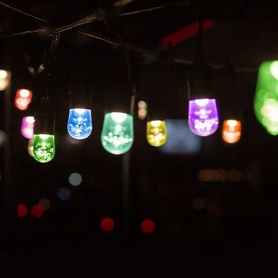 12ct Seasons Wi-Fi Classic Café Outdoor String Lights - Black Wire - Enbrighten 3 12ct Seasons Wi-Fi Classic Café Outdoor String Lights - Black Wire - Enbrighten