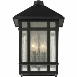 Kathy Ireland J du J Sierra Craftsman 15 1/4"H Black Outdoor Wall Light -Outdoor Lighting Official Shop unnamed file 4404