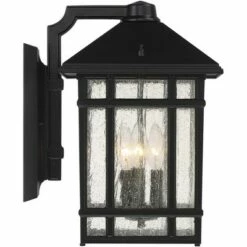 Kathy Ireland J du J Sierra Craftsman 15 1/4"H Black Outdoor Wall Light -Outdoor Lighting Official Shop unnamed file 4406