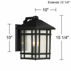 Kathy Ireland J du J Sierra Craftsman 15 1/4"H Black Outdoor Wall Light -Outdoor Lighting Official Shop unnamed file 4407