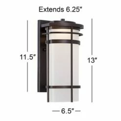 Possini Euro Design Modern Outdoor Wall Light Fixture Bronze Metal 12 3/4" Glass Shade for Exterior House Porch Patio Outside 13 Possini Euro Design Modern Outdoor Wall Light Fixture Bronze Metal 12 3/4" Glass Shade for Exterior House Porch Patio Outside -Outdoor Lighting Official Shop unnamed file 4413
