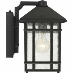 Kathy Ireland Sierra Craftsman 11"H Black Dusk-Dawn Outdoor Wall Light -Outdoor Lighting Official Shop unnamed file 4418