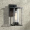 Minka Lavery Trescott 14 1/4" High Black Outdoor Wall Light