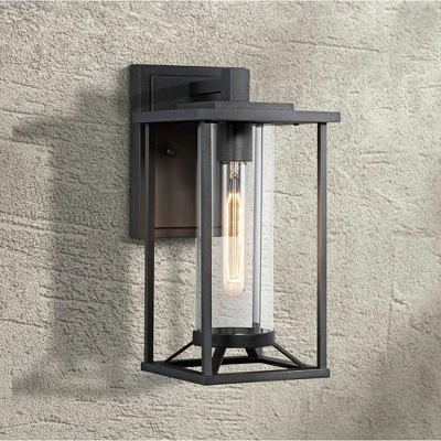 Minka Lavery Trescott 14 1/4" High Black Outdoor Wall Light 2 Minka Lavery Trescott 14 1/4" High Black Outdoor Wall Light