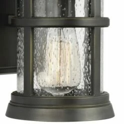 Feiss Newport 9" High Antique Bronze Outdoor Wall Light