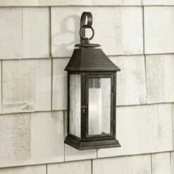Feiss Shepherd 16 1/2"H Weathered Zinc Outdoor Wall Light
