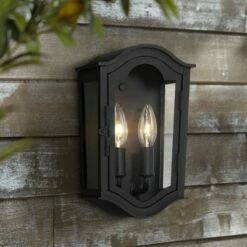 Minka Lavery Houghton Hall 11" High Sand Coal Outdoor Wall Light