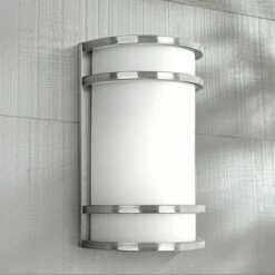 Minka Lavery Bay View Collection 12" High Steel Finish Outdoor Wall Light