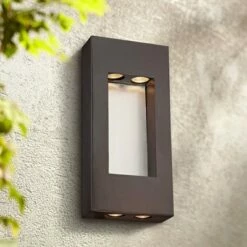 Minka Lavery Minka Geox 17 1/4" High Bronze Outdoor Pocket Light