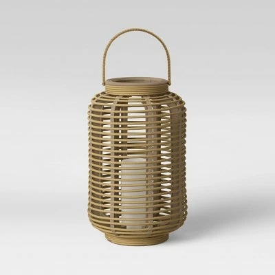 Resin Outdoor Lantern Natural - Threshold™ 6 Resin Outdoor Lantern Natural - Threshold™ - Image 4