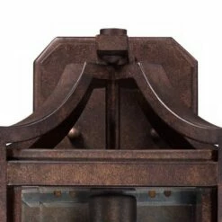 Franklin Iron Works Rustic Farmhouse Outdoor Wall Light Fixture Bronze 16 1/4" Clear Beveled Glass for Exterior House Porch Patio -Outdoor Lighting Official Shop unnamed file 4555