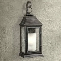 Feiss Shepherd 25 1/2"H Weathered Zinc Outdoor Wall Light