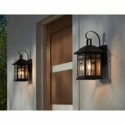 John Timberland Outdoor Wall Lights Set of 2 Fixture Carriage Style Bronze 12 1/2" Clear Glass Lantern Exterior House Porch Patio 13 John Timberland Outdoor Wall Lights Set of 2 Fixture Carriage Style Bronze 12 1/2" Clear Glass Lantern Exterior House Porch Patio -Outdoor Lighting Official Shop unnamed file 457