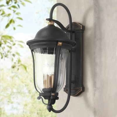 Minka Lavery Peale Street 21 3/4" H Sand Coal and Vermeil Gold Outdoor Wall Light 3 Minka Lavery Peale Street 21 3/4" H Sand Coal and Vermeil Gold Outdoor Wall Light